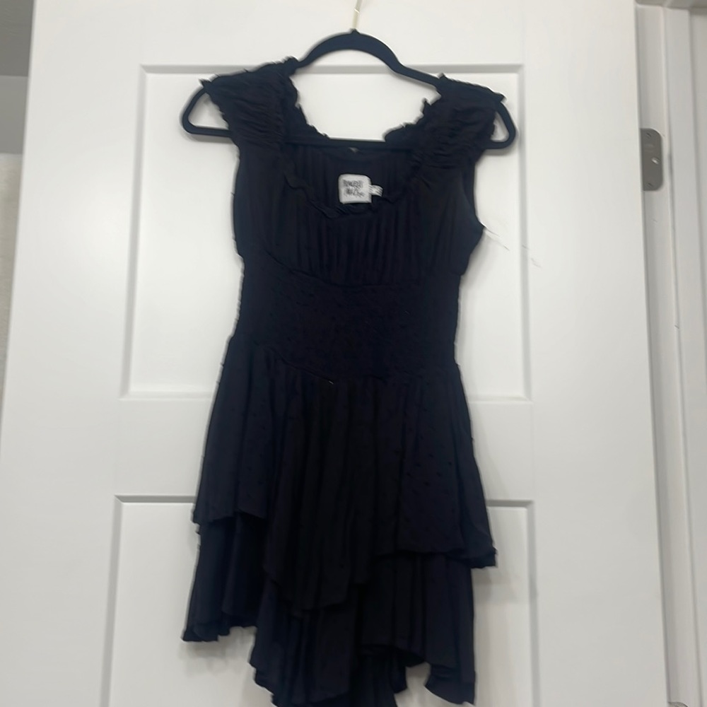 Princess Polly black romper. Looks like a dress but it's a romper